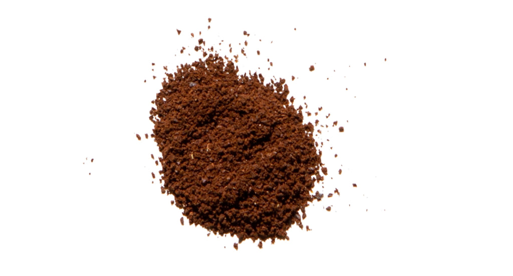 Fine-to-medium ground coffee